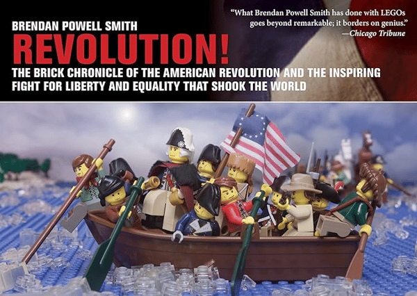 Book Cover: Revolution!: The Brick Chronicle of the American Revolution and the Inspiring Fight for Liberty and Equality that Shook the World