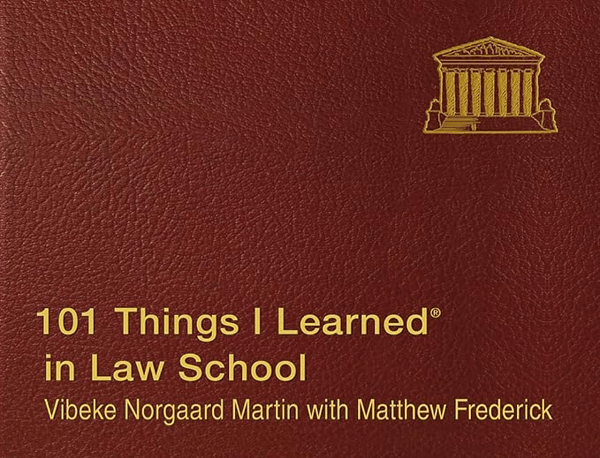 Book Cover: 101 Things I Learned in Law School