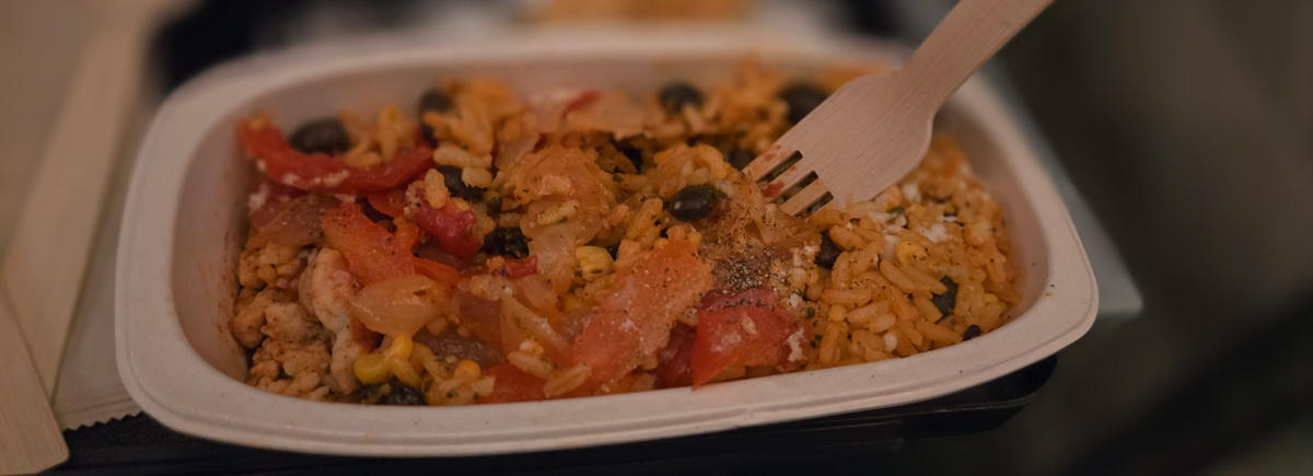 Meal on the flight
