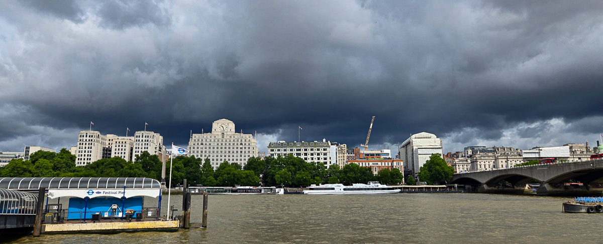 Passing thunderstorms