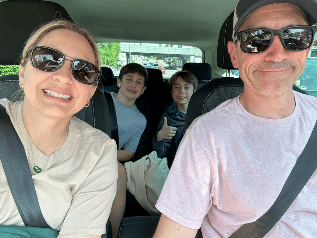 Selfie in the car