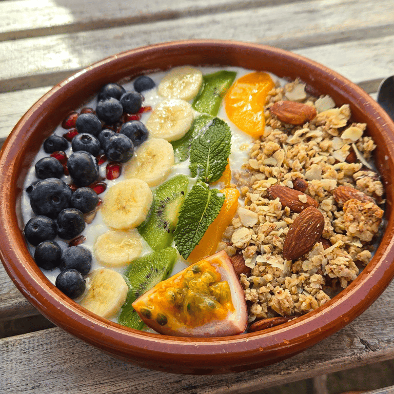 Massive yogurt fruit bowl