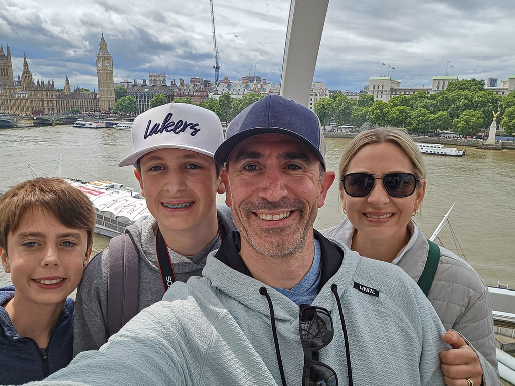 London Eye family selfie