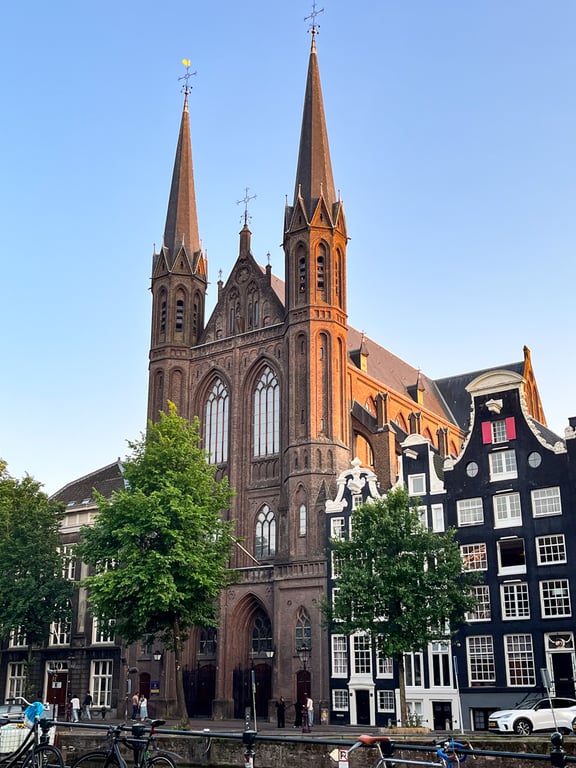 An old church in downtown Amsterdam