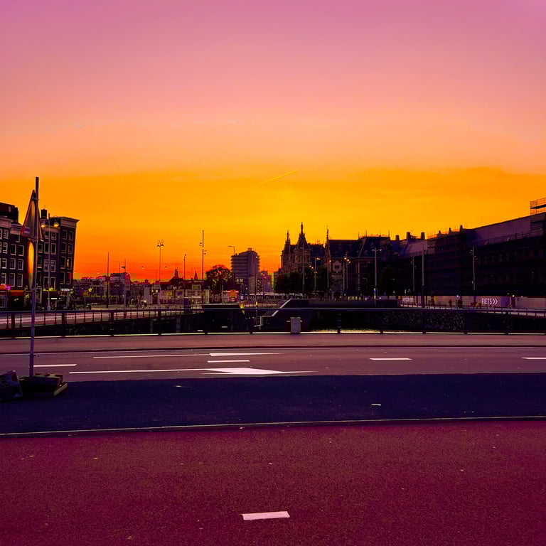 Amsterdam sunset