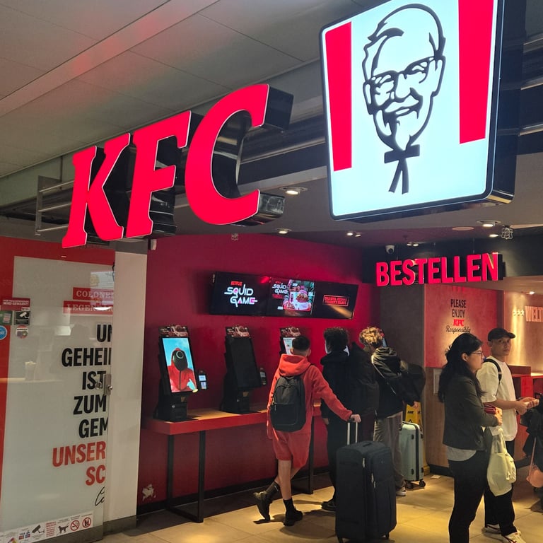 KFC restaurant in Köln station