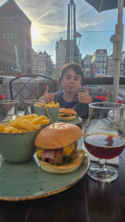 Max enjoying his food