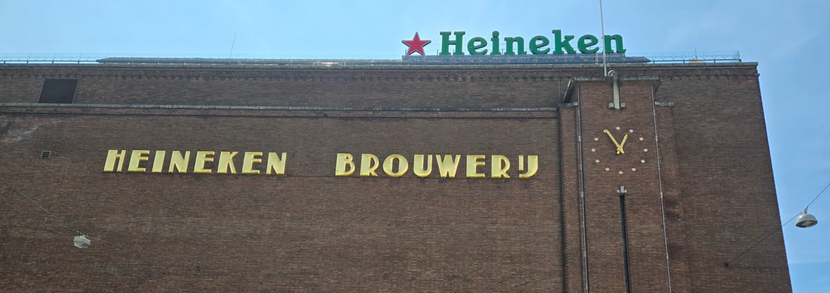 The outside of Heineken Brewery
