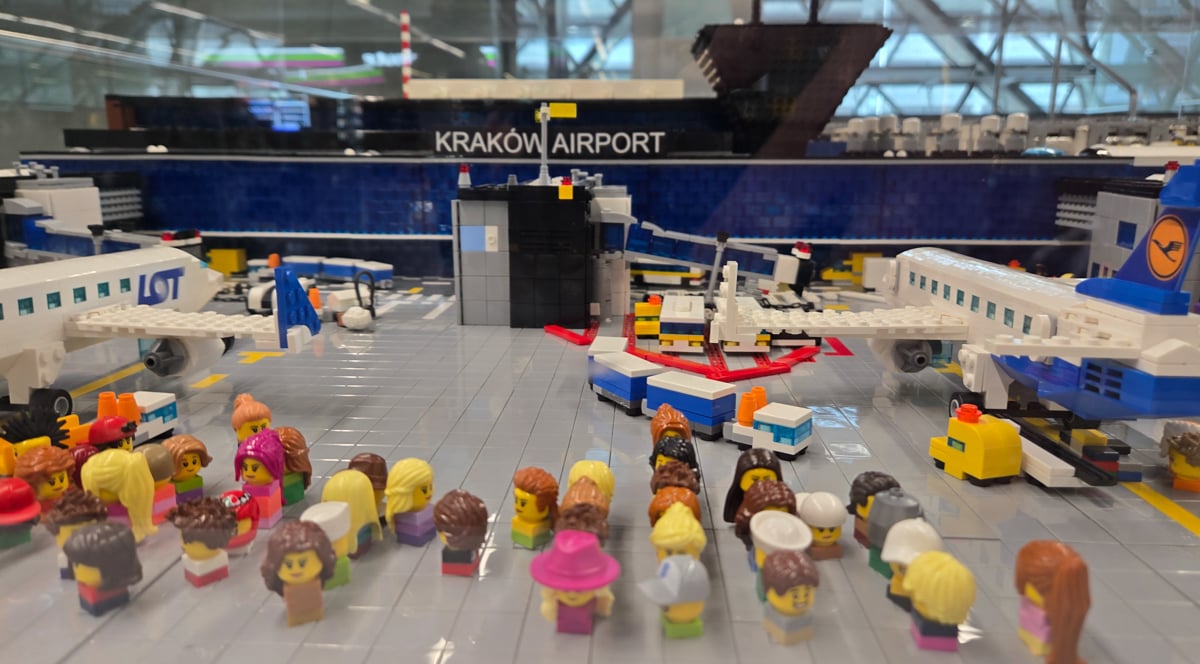LEGO model of Krakow airport