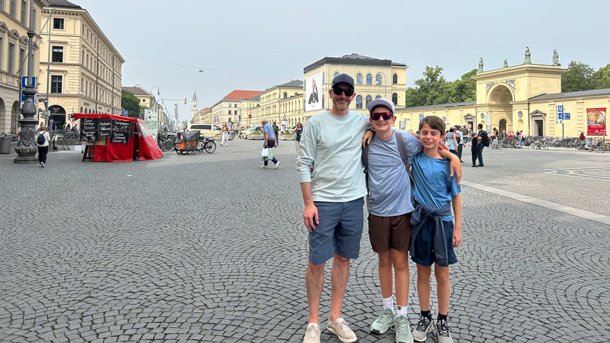 Me and the boys in Odeonsplatz