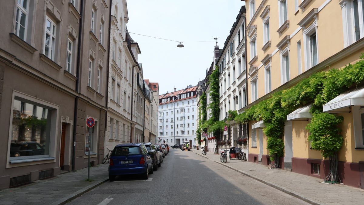 Street view of Munich