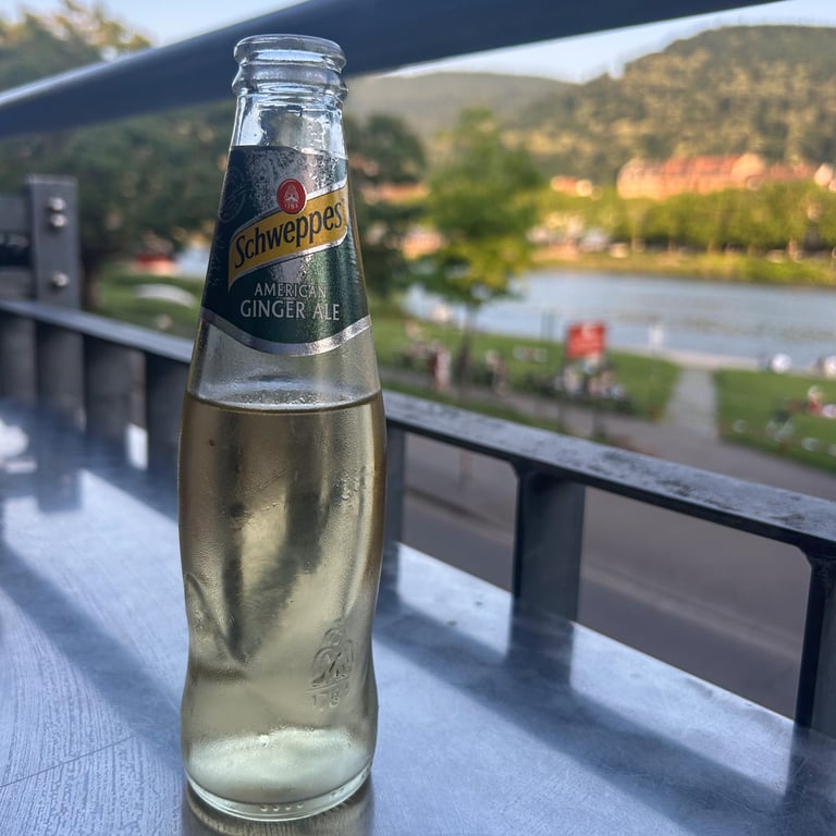 Bottle of Schweppes ginger ale